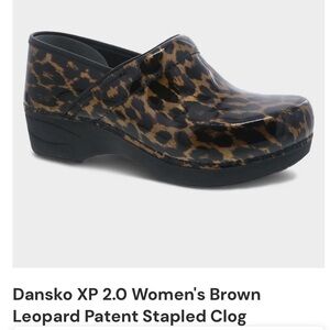 Dansko Leopard Print Women's clogs.